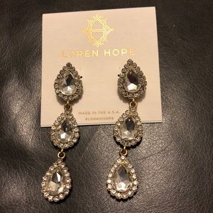 Loren Hope Natalie Triple Drop Crystal Earring